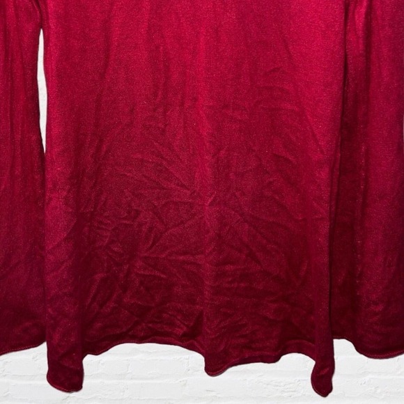 Cami International Turtleneck Red Silk‎ Cashmere Blend Womens Size Medium Top - Picture 5 of 8